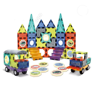 اسباب بازی ساختنی تایل مگنتی 71 قطعه Magic Magnetic Blocks_اسباب بازی