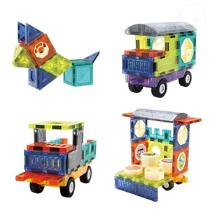 اسباب بازی ساختنی تایل مگنتی 71 قطعه Magic Magnetic Blocks_اسباب بازی