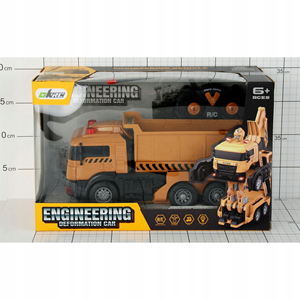 اسباب بازی ماشین کنترلی کامیون کمپرسی تبدیل شونده به ربات مدل ترانسفورمر Remote Control Transformer Dump Truck