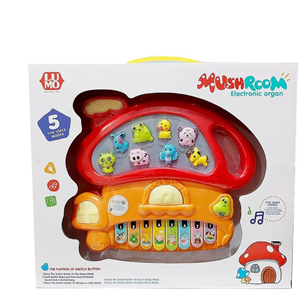 اسباب بازی ارگ آموزشی موزیکال طرح قارچ با آموزش صدای حیوانات Mushroom Piano Toy_اسباب بازی