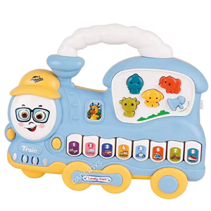 اسباب بازی ارگ آموزشی موزیکال طرح قطار با آموزش صدای حیوانات train piano Toy_اسباب بازی
