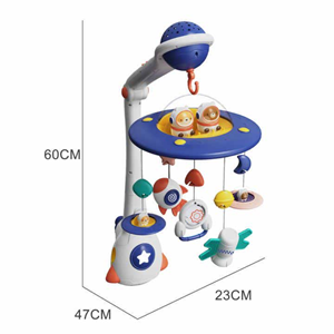 اسباب بازی آویز تخت کنترلی موزیکال طرح فضایی Universe Baby Bed Bell_اسباب بازی