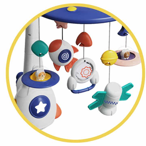 اسباب بازی آویز تخت کنترلی موزیکال طرح فضایی Universe Baby Bed Bell_اسباب بازی