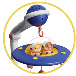 اسباب بازی آویز تخت کنترلی موزیکال طرح فضایی Universe Baby Bed Bell_اسباب بازی