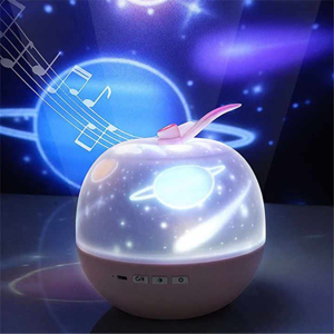 شب خواب موزیکال و چراغدار طرح سیب Lamp Projection 3D_اسباب بازی
