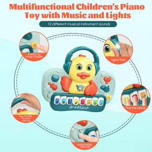 اسباب بازی ارگ آموزشی موزیکال طرح اردک Duck Piano Toy_اسباب بازی