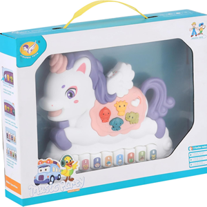 اسباب بازی ارگ آموزشی موزیکال طرح اسب شاخ دار Pony Piano Toy_اسباب بازی