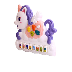 اسباب بازی ارگ آموزشی موزیکال طرح اسب شاخ دار Pony Piano Toy_اسباب بازی