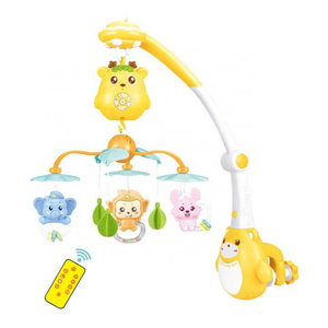 اسباب بازی آویز تخت کنترلی موزیکال طرح پاندا Remote control Rotating Bed Bell_اسباب بازی