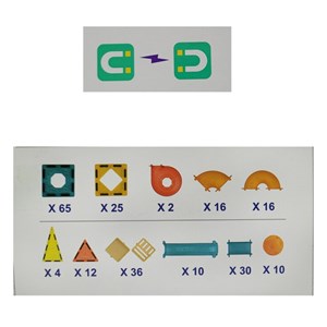 اسباب بازی ساختنی تایل مگنتی 226 قطعه مدل Magnetic DIY_اسباب بازی