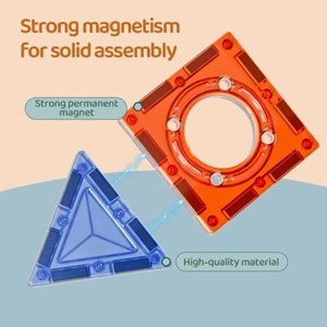 اسباب بازی ساختنی تایل مگنتی 113 قطعه مدل Magic Magnetic Blocks_اسباب بازی