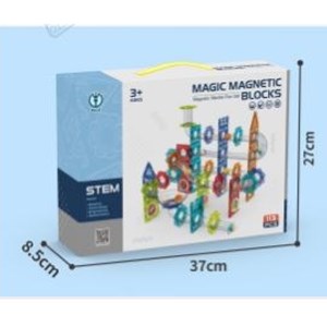 اسباب بازی ساختنی تایل مگنتی 113 قطعه مدل Magic Magnetic Blocks_اسباب بازی