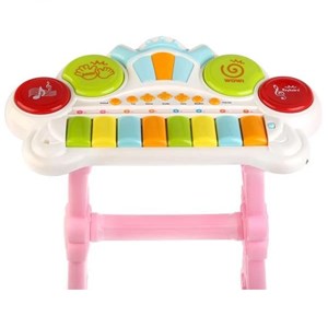 اسباب بازی پیانو الکترونیکی با صندلی و میکروفون Kanisi Musical Piano_اسباب بازی