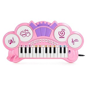 اسباب بازی پیانو الکترونیکی با صندلی و میکروفون آبی Kanisi Musical Piano Toy_اسباب بازی