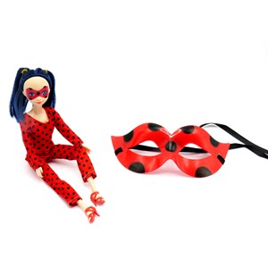 عروسک دختر کفشدوزکی با نقاب LADYBUG  MARIENKAFER_اسباب بازی