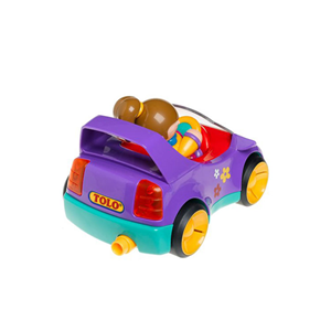 اسباب بازی ماشین کوچک بنفش با آدمک دختر تولو مدل 89615 First Friends Car_اسباب بازی