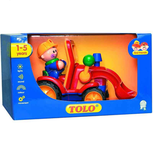 اسباب بازی ماشین لودر با آدمک تولو مدل 89754 First Friends Car_اسباب بازی