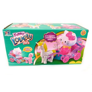 ربات اسباب بازی هلو کیتی موزیکال کالسکه سوار Hello Kitty_اسباب بازی