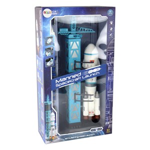 اسباب بازی سکوی پرتاب موشک فضاپیما همراه با فیگور فضانورد SPACE MISSON_اسباب بازی