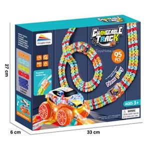 کیت ماشین بازی ریسینگ باتری خور 95 قطعه ای changeable track_اسباب بازی