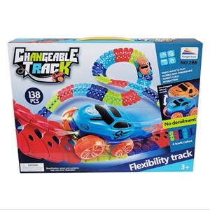 کیت ماشین بازی ریسینگ باتری خور 138 قطعه ای changeable track_اسباب بازی