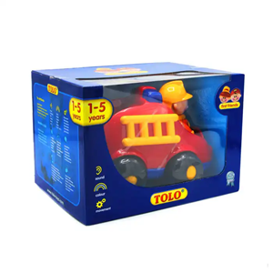 اسباب بازی ماشین آتش نشانی با آتش نشان تولو مدل87477 Tolo First Friends Fire Engine_اسباب بازی
