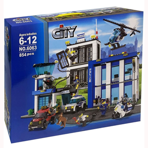 لگو سیتی ایستگاه پلیس شهر 854 قطعه مدل 6063 Police Station City_اسباب بازی
