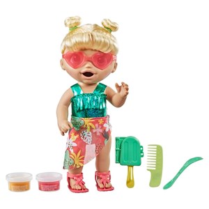 عروسک دختر بچه بیبی الایو ارتفاع 30 سانتي مدل Baby Alive Sunshine Snacks Doll Hasbro_اسباب بازی