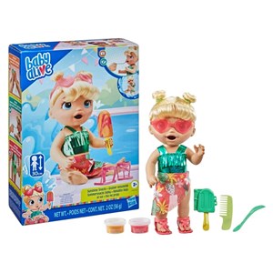 عروسک دختر بچه بیبی الایو ارتفاع 30 سانتي مدل Baby Alive Sunshine Snacks Doll Hasbro_اسباب بازی