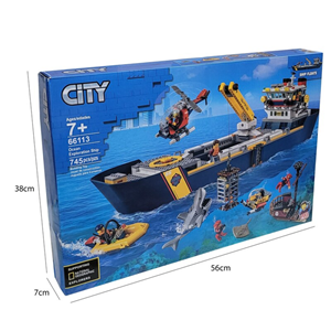 لگو سیتی کشتی اکتشاف در اقیانوس 745 قطعه مدل Ocean Exploration Ship 66113_اسباب بازی