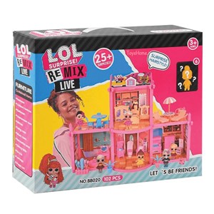 خانه عروسکی ال او ال سورپرایزی 102 قطعه مدل LOL surprise house BB020_اسباب بازی
