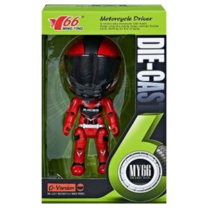 اکشن فیگور فلزی 12 سانتی موتور سوار با قابلیت جمع شدن همراه با کلاه_اسباب بازی