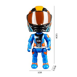 اکشن فیگور فلزی 12 سانتی موتور سوار با قابلیت جمع شدن همراه با کلاه_اسباب بازی