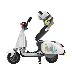 لگو تکنیک موتور وسپا سفید 563 قطعه HEGAO 00326_اسباب بازی