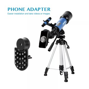 تلسکوپ طبیعتگردی به همراه کوله پشتی مدل AOMEKIE AO2017 70mm Refractor Telescope_اسباب بازی