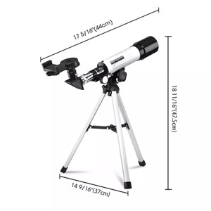 تلسکوپ طبیعتگردی به همراه کوله پشتی مدل AOMEKIE AO2013 50mm Refractor Telescope_اسباب بازی