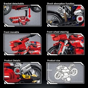 لگو تکنیک موتور سیکلت داکار 355 قطعه مدل BLOCK 88077_اسباب بازی