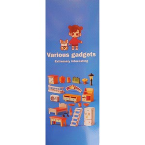 لگو دوپلو ساختمان دوطبقه با وسایل خانه 186 قطعه مدل FEELO 1801_اسباب بازی