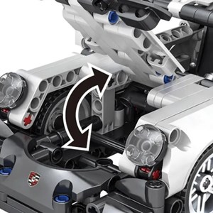 لگو تکنیک ماشین پورشه 492 قطعه مدل JIQILE 48002_اسباب بازی