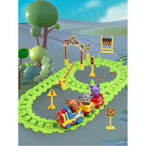 قطار اسباب‌ بازی 20 قطعه مدل Traffic Track Set_اسباب بازی
