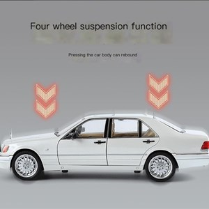 اسباب بازی ماشین فلزی مرسدس بنز مقیاس 1:24 مدل Mercedes  benz w140_اسباب بازی