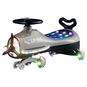 سه چرخه پلاسماکار چراغدار و موزیکال طرح هواپیما (لوپ کار)_اسباب بازی