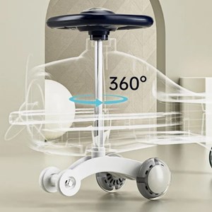 سه چرخه پلاسماکار چراغدار و موزیکال طرح هواپیما (لوپ کار)_اسباب بازی