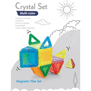 اسباب بازی ساختنی تایل مگنتی 94 قطعه مدل Magnetic DIY_اسباب بازی