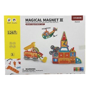 اسباب بازی ساختنی تایل مگنتی 126 قطعه مدل Magnetic DIY_اسباب بازی