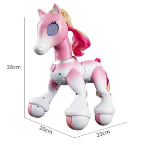 ربات اسباب بازی کنترلی شارژی مدل پونی یونیکورن صورتی Remote Control Unicorn_اسباب بازی