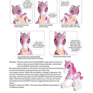 ربات اسباب بازی کنترلی شارژی مدل پونی یونیکورن صورتی Remote Control Unicorn_اسباب بازی