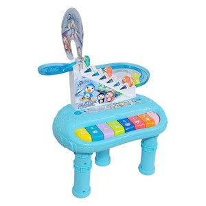 اسباب بازی پیانو پایه دار با پله و سرسره ی پنگوئن Ice Penguins Slide & Piano Toy_اسباب بازی