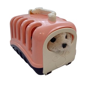 اسباب بازی سگ خانگی به همراه قفس و وسایل آرایشی مجموعه 7 عددی_اسباب بازی