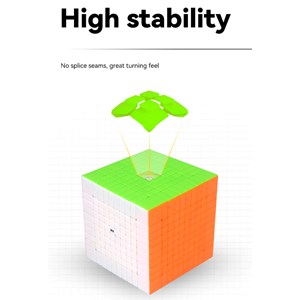 مکعب روبیک 10×10 برند کای وای QiYi مدل 865 EQY_اسباب بازی